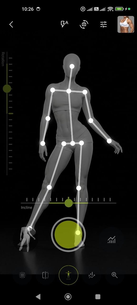Hands-free capture with pose detection — pose guide for repeating the exact angle
